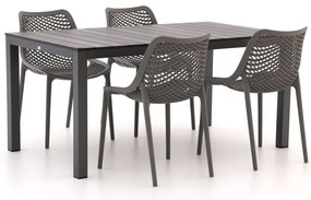 Forza Ripi/Fidenza 160cm dining tuinset 5-delig stapelbaar
