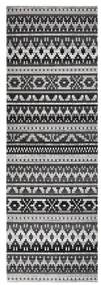 vidaXL Buitenkleed platgeweven 80x250 cm donkergrijs