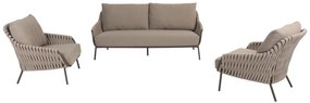 4 Seasons Outdoor Montera sofa loungeset terre SALE Loungebank bruin weerbestendig
