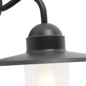 Smart Landelijke wandlamp antraciet IP44 incl. wifi E27 - Kansas Landelijk E27 IP44 bol / globe / rond rond Binnenverlichting Lamp