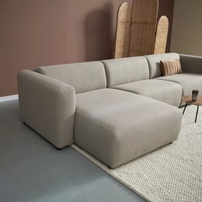 Hoekbank Met Chaise Longue Links Taupe