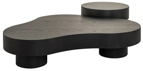 Richmond Interiors Bogor Grote Salontafel Set Organisch Dark Coffee - 143 X 103cm.