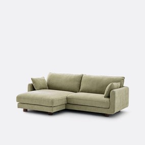 Omkeerbare hoekbank, gemêleerd polyester, EMILIO