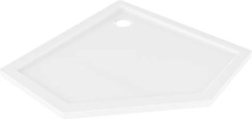 Mexen Flow kwadrant douchebak slim 90 x 90 cm, wit glans - 46P109090