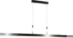 Moderne verstelbare hanglamp zwart incl. LED dimbaar - Lamba