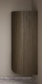 Gliss Design Alluro kolomkast 160cm met ronding links ash grey