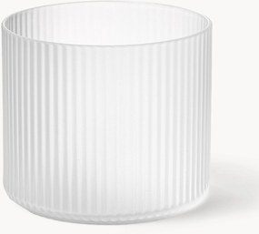 Mondgeblazen waterglazen Ripple met groefreliëf, 4-delig
