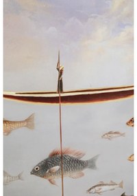 Kare Design Cloud Fisherman Boat Schilderij Vissersboot