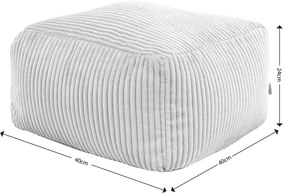 Morgan Cord Armchair Bean Bag + Footstool