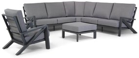 Hoek loungeset 6 personen Aluminium Grijs  Santika Furniture Santika Cinta