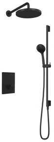 Hotbath Cobber IBS23GN inbouwdouche met 3s handdouche, 30cm hoofddouche en glijstang geborsteld nikkel