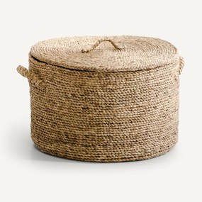 Ronde mand in waterhyacint H36,5 cm, Lian