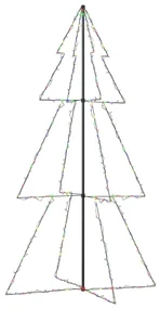 vidaXL Kegelkerstboom 300 LED's binnen en buiten 120x220 cm