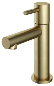 Hotbath Cobber Fonteinkraan opbouw - L-uitloop 8.5cm - geborsteld messing E001BB