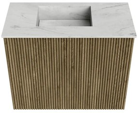 Mondiaz Joya DLux 50cm toiletmeubel dusk met wastafel faye links 1 kraangat opalo