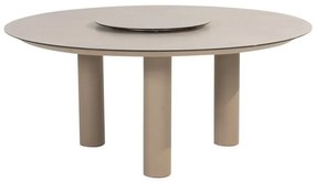 Taste by 4 Seasons Donato low tuintafel latte met geprint keramisch blad Ø 160 cm Tuintafel   beige weerbestendig