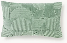 Geborduurde kussenhoes Verina met geometrisch patroon