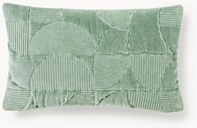 Geborduurde kussenhoes Verina met geometrisch patroon