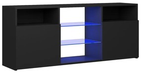 vidaXL Tv-meubel met LED-verlichting 120x30x50 cm zwart