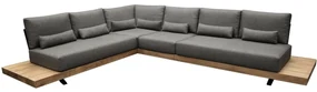 Robusto platform hoek loungeset 4 delig teak