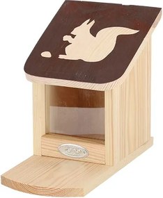 Esschert Design diapositief eekhoorn voederhuis - LxBxH: 14,9x25x20cm