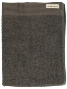 Handdoek, Recycled katoen, Antraciet, 50 x 100 cm