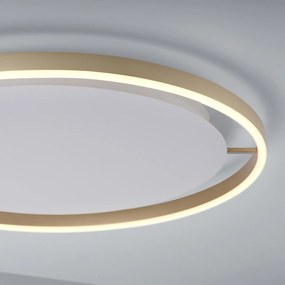 Plafondlamp messing 60 cm incl. LED 3-staps dimbaar - Zlatan Modern rond Binnenverlichting Lamp
