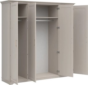 Kledingkast Evanuo 103, Kasjmier, 216x210x61cm, 134.75 kg, Kledingkast deuren: Met scharnieren