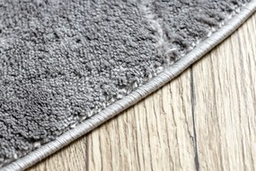 Tapijt MEFE modern  Rond ,  2783 marmeren  ,  - Structureel,  twee poolhoogte , donker grijskleuring