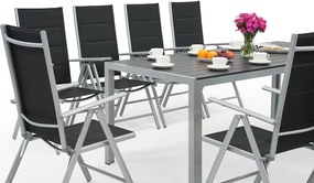 Garden Point aluminium tuinmeubelen met grote Polywood Verona tafel voor 10 personen