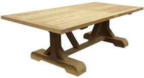 Showroommodel Antigua dining tuintafel 300x120xH77 cm teak geschoord