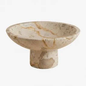 Ronde Decoratieve Schaal Ø25 Cm Van Korinza Marmer Beige Marmer Panther - Sklum