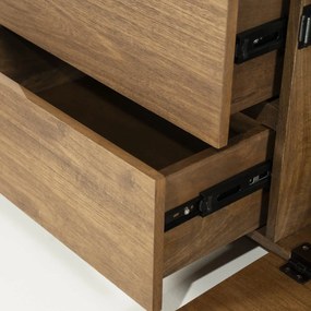 Eleonora King Ovaal Tv-meubel Mangohout 160 Cm - 160x40x43cm.