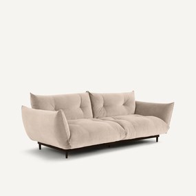 3-zits bank, stoned fluweel, VITORIA