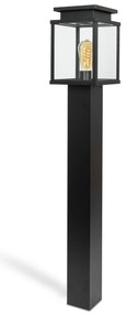 Leicester Tuinlamp Zwart 100cm Tuinverlichting Zwart E27