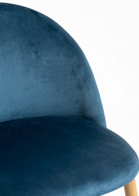 Set 4 fluwelen Vint Stoelen