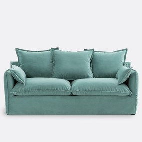 Sofa voor 2, 3, 4 of 5 personen, met afneembare hoezen, in fluweel, ODNA