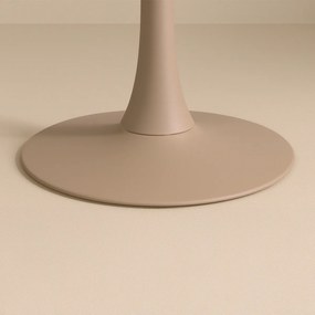 Ronde Eettafel Met Slank Stalen Frame - 100 X 100cm.