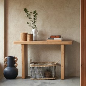 Decoratieve vaas in keramiek en rotan H41,5 cm Kuro