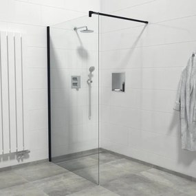 Marenza Bellini Inloopdouche - 120x200cm - helder glas - mat zwart WR120-B/C