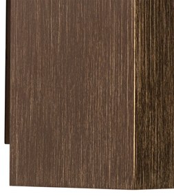 Moderne wandlamp donkerbrons vierkant 2-lichts - Sandy Modern GU10 Binnenverlichting Lamp