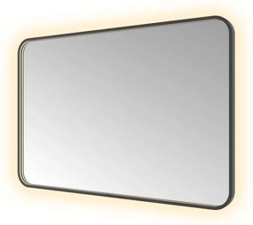 Hotbath &MORE Spiegel direct en indirect LED color changing spiegelverwarming met afstandsbediening Geborsteld zwart PVD SSQ128MBP