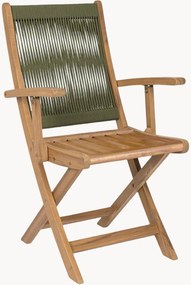 Inklapbare tuinstoelen Danubio van acaciahout met armleuning, 2-delig