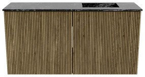 Mondiaz Joya DLux 80cm toiletmeubel dusk met wastafel faye rechts 1 kraangat lava