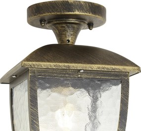 Klassieke plafondlamp antiek goud IP44 - Leuven
