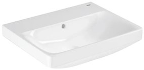 Grohe Euro Ceramic Wastafel - vrijhangend - 55x44cm - zonder kraangat - met overloop - exclusief wandbevestiging - alpine wit 102432sh00
