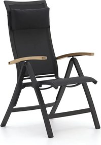 Verstelbare tuinstoel | Bellagio  Lugo | Aluminium | Grijs | Kees Smit Tuinmeubelen