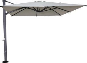 Garden Impressions Hawaii Emperor zweefparasol 300x400 cm – zand met carbon black frame
