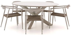Manifesto Cavone/Lodola ø 150cm dining tuinset 6-delig stapelbaar