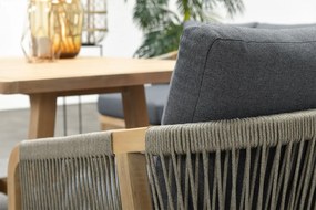 Garden Impressions Alora lounge dining set 5-delig links - mystic grey